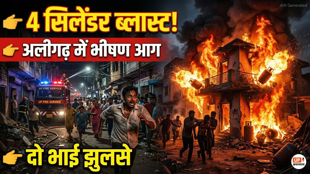 aligarh aag hadsa gas cylinder